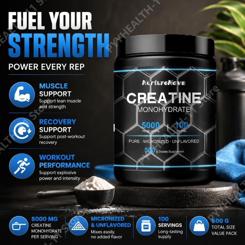 Creatine Monohydrate Powder - Creatina Monohidrato en Polvo para Apoyo