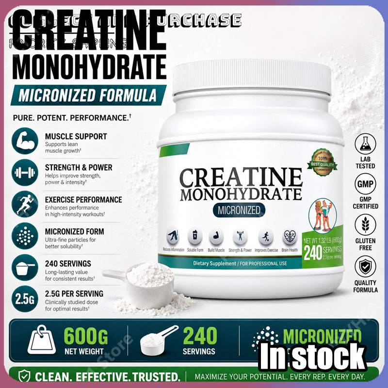 Creatine Monohydrate Powder - Creatina Monohidrato en Polvo, Apoya la