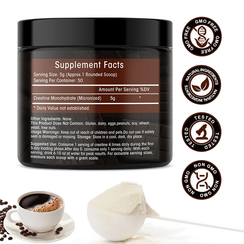 Sabor café en polvo de creatin - Creatine Monohydrate Powder reseña y precio