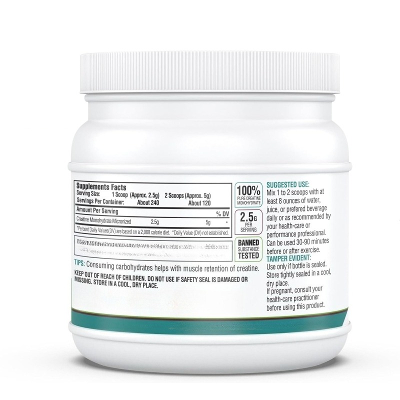Creatina Monohidrato en Polvo, - Creatine Monohydrate Powder reseña y precio
