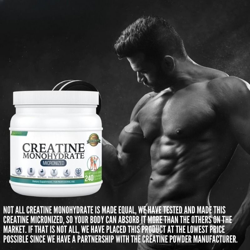 Creatina Monohidrato en Polvo, - Creatine Monohydrate Powder reseña y precio